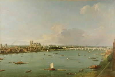 View of the Thames from South of the River by Giovanni Antonio Canal
